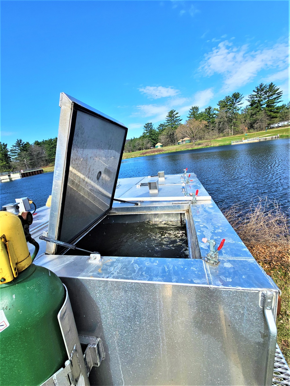 USFWS stocks more than 15,000 rainbow trout in Fort McCoy’s waterways for 2024 fishing season