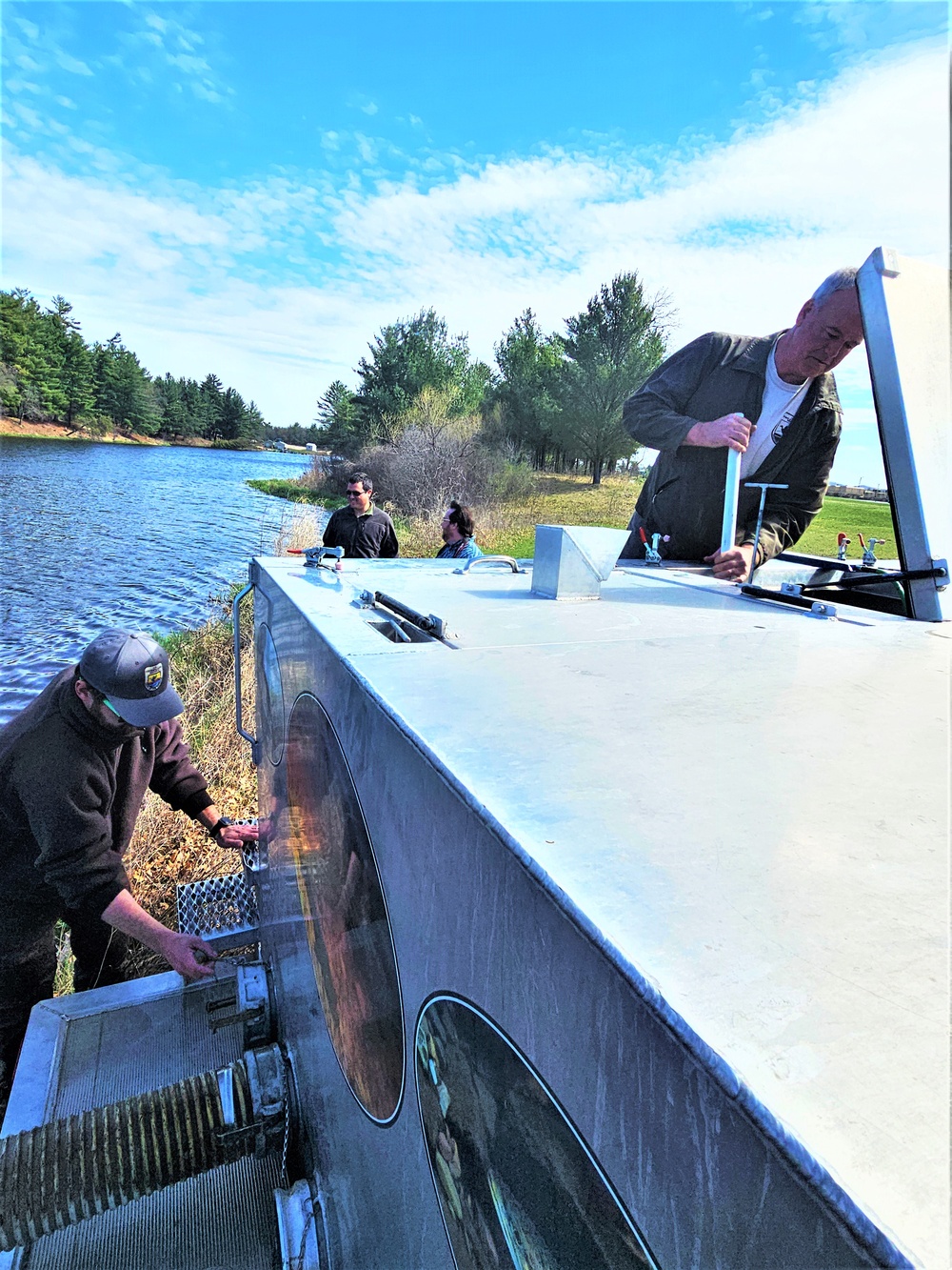 USFWS stocks more than 15,000 rainbow trout in Fort McCoy’s waterways for 2024 fishing season