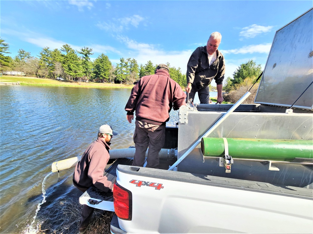 USFWS stocks more than 15,000 rainbow trout in Fort McCoy’s waterways for 2024 fishing season