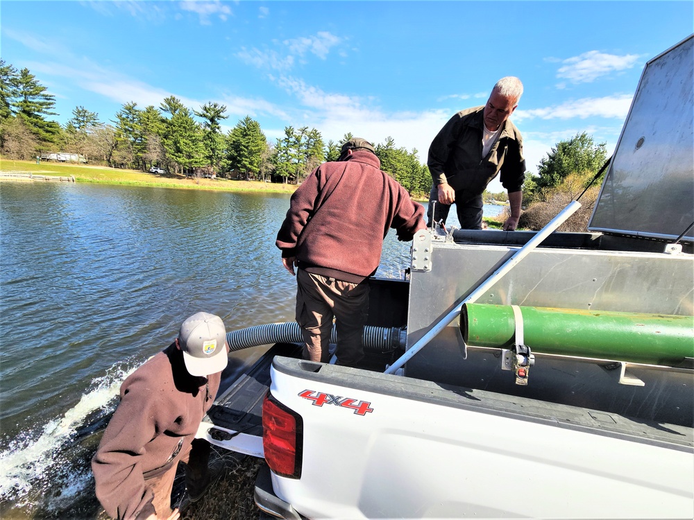 USFWS stocks more than 15,000 rainbow trout in Fort McCoy’s waterways for 2024 fishing season