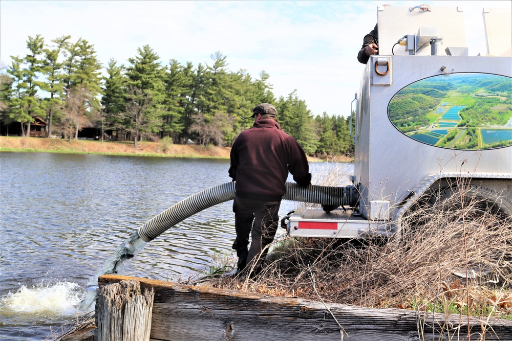 USFWS stocks more than 15,000 rainbow trout in Fort McCoy’s waterways for 2024 fishing season