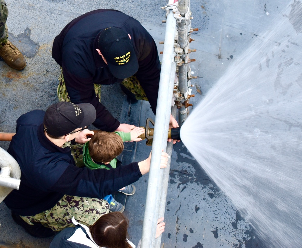 USS San Juan Celebrates Month of the Military Child