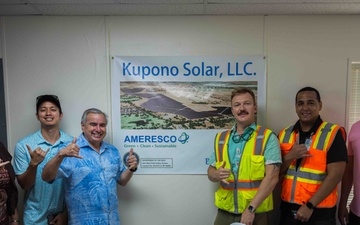 Principal Deputy and Chief of Staff to DASN (Energy) Visits Kupono Solar