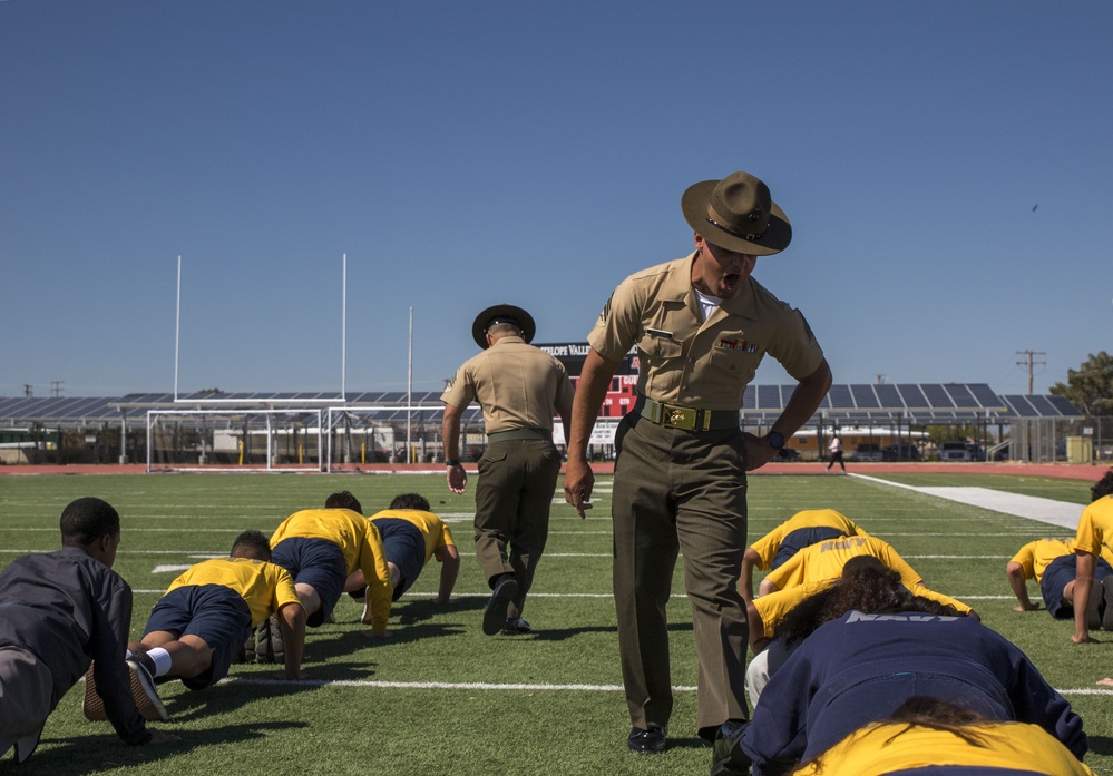 Drill Instructors visits AVHS ROTC