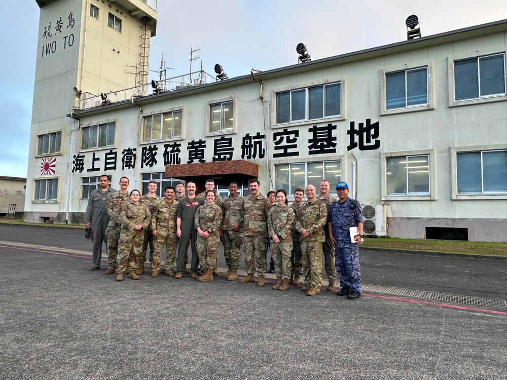 Agile Reaper participants conduct site survey for historic landing on on Iōtō, Japan