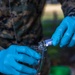 MRF-D 24.3: U.S. Navy medical personnel collect bacteria samples