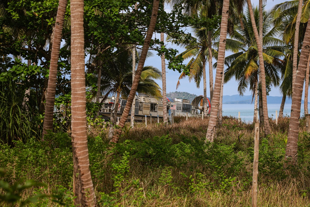 Balikatan 24: LCACs Land on Kemdeng Beach