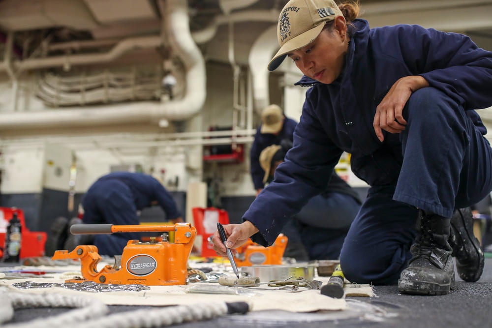 Float Coat Inspection Aboard USS Tripoli