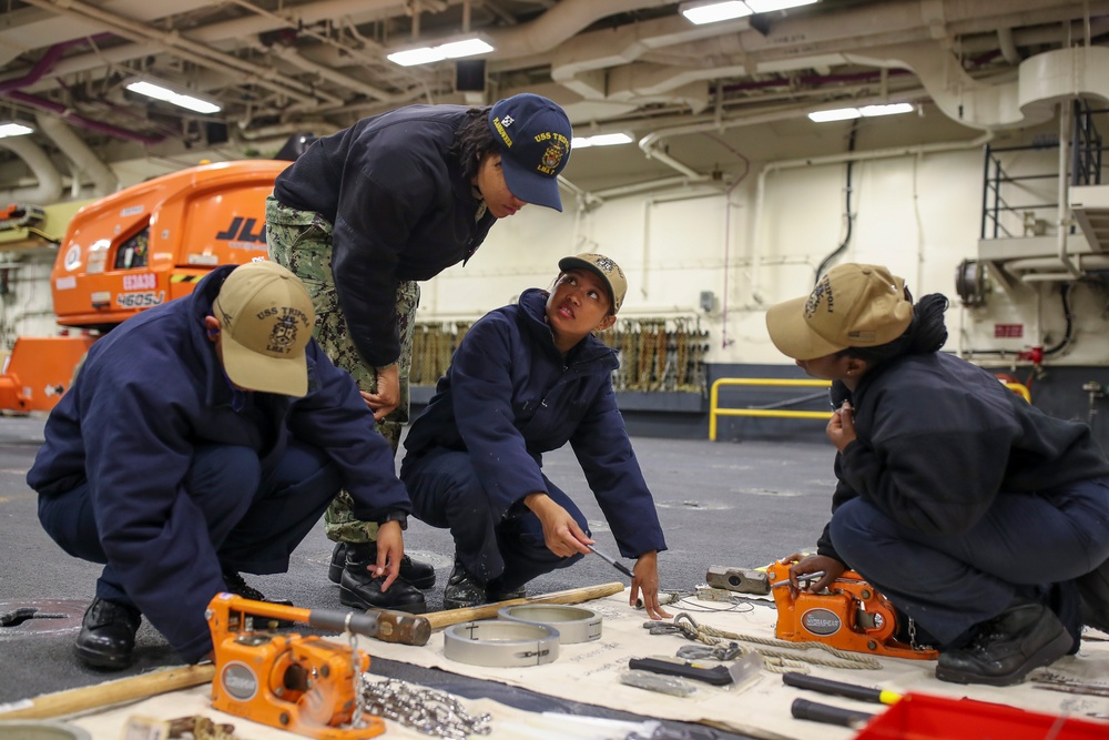 Float Coat Inspection Aboard USS Tripoli