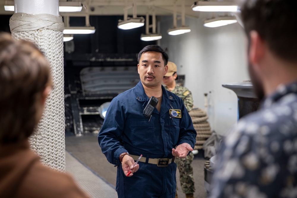 DVIDS - Images - NUPOC Tour of USS Tripoli [Image 4 of 6]