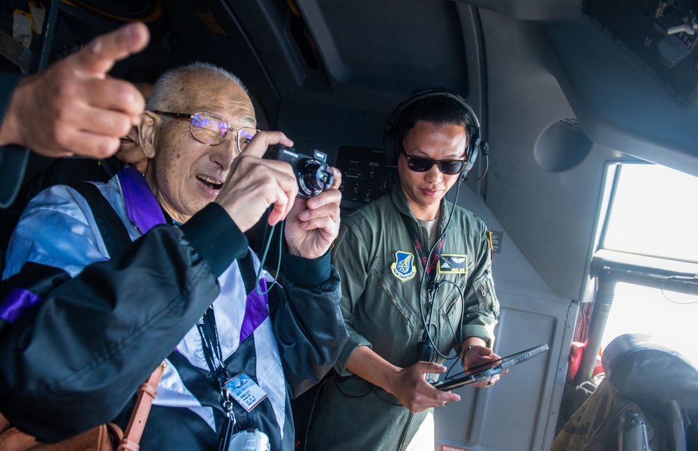 Japanese civic leaders fly with 374 AW