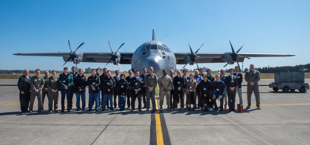 Japanese civic leaders fly with 374 AW