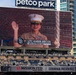 Camp Pendleton Marines join San Diego Padres in the Salute to Women in the Military game