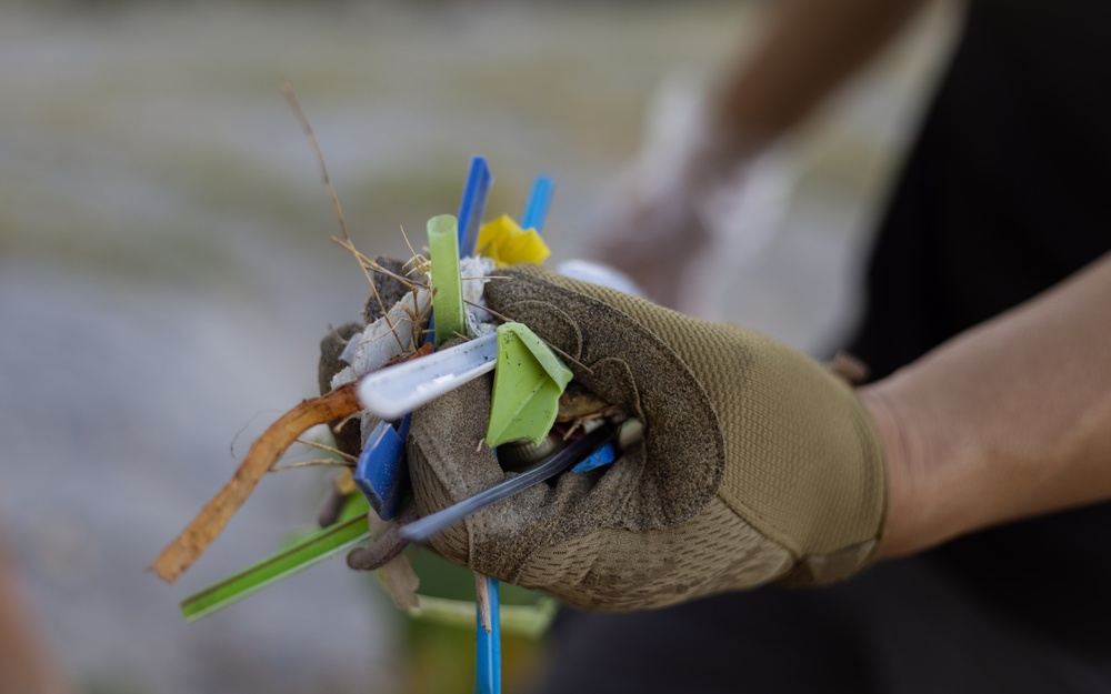 Balikatan 24: U.S. Marines, Sailors and Airmen Volunteer for Subic Bay Beach Clean-Up