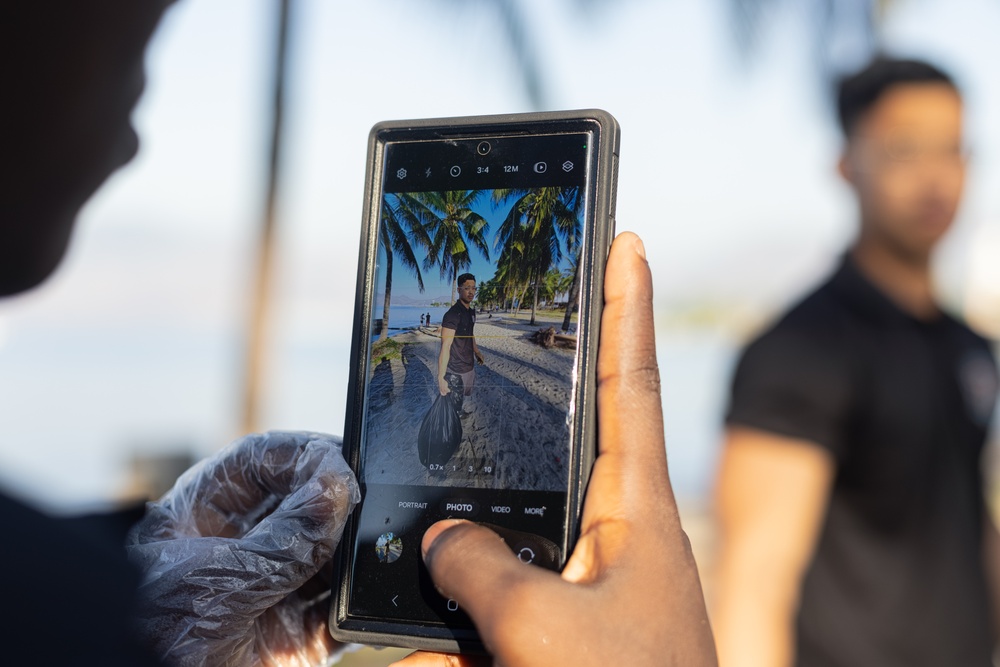 Balikatan 24: U.S. Marines, Sailors and Airmen Volunteer for Subic Bay Beach Clean-Up