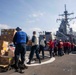 USS Russell (DDG 59) vertical replenishment with USNS Wally Schirra (T-AKE 8)