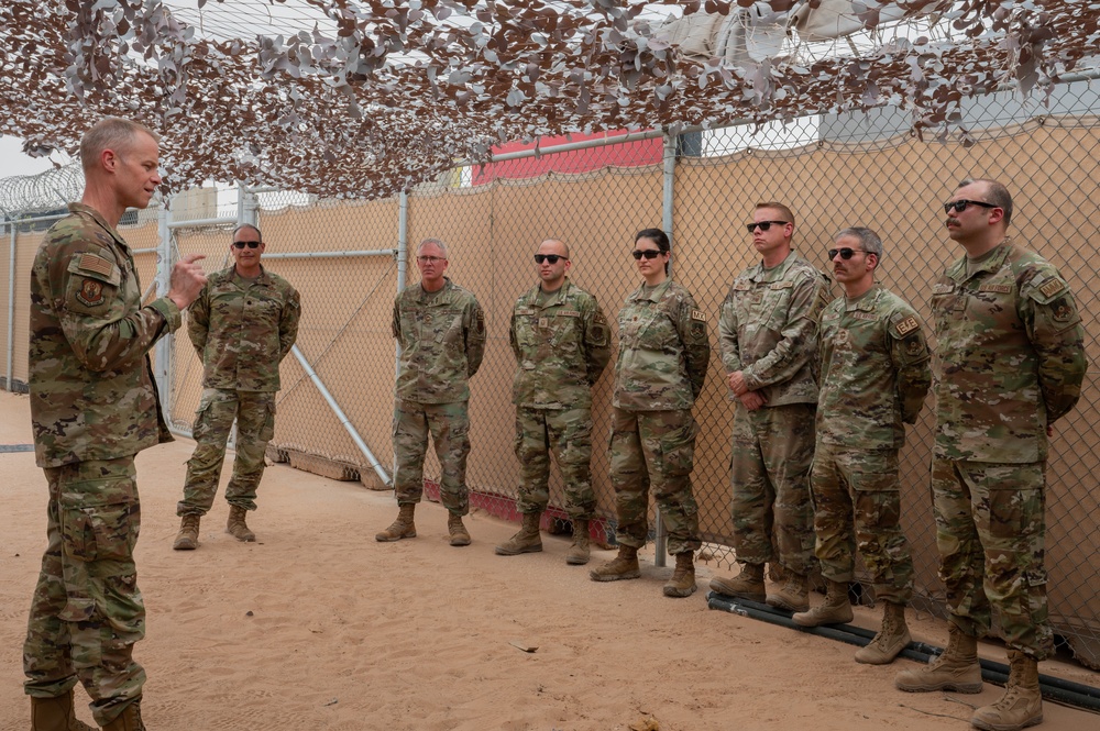 Lt. Gen. France tours to thank Airmen