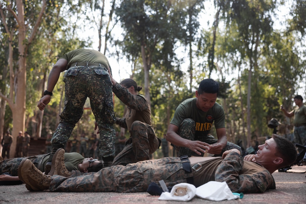 Balikatan 24: Corpsman with 3rd MLR conduct TCCC classes with PMC