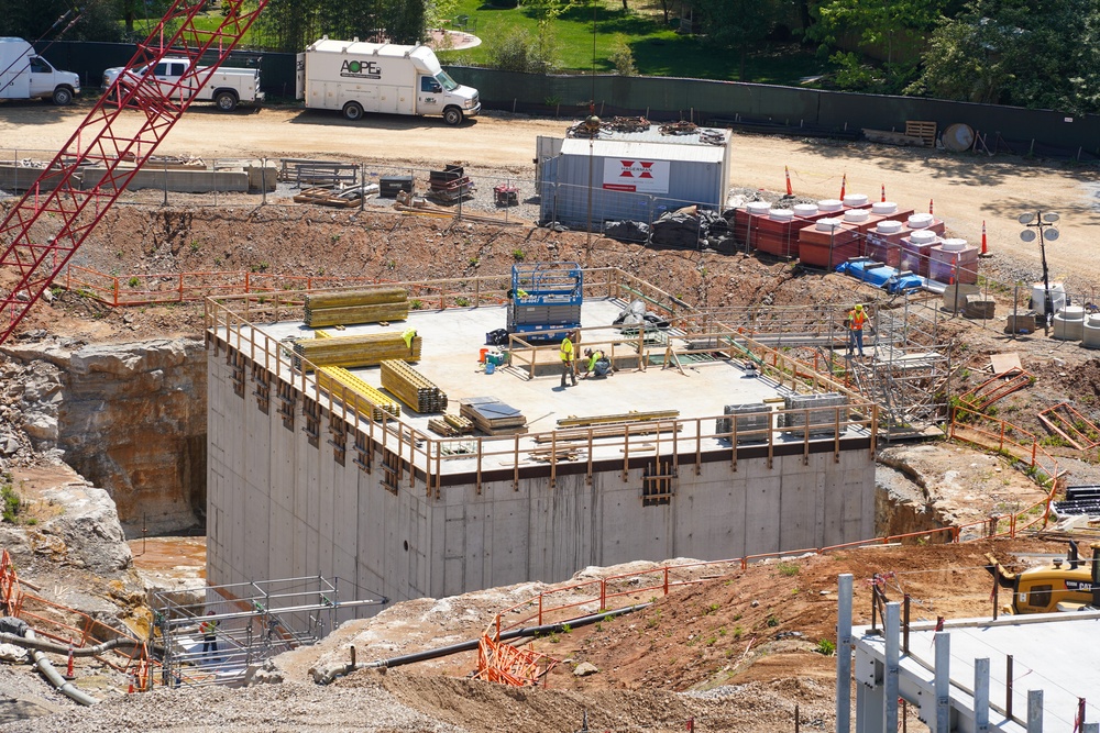 Construction continues at the Louisville VA Medical Center April 25, 2024