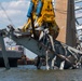 Two-million-pound capacity hydraulic claw used during Key Bridge cleanup