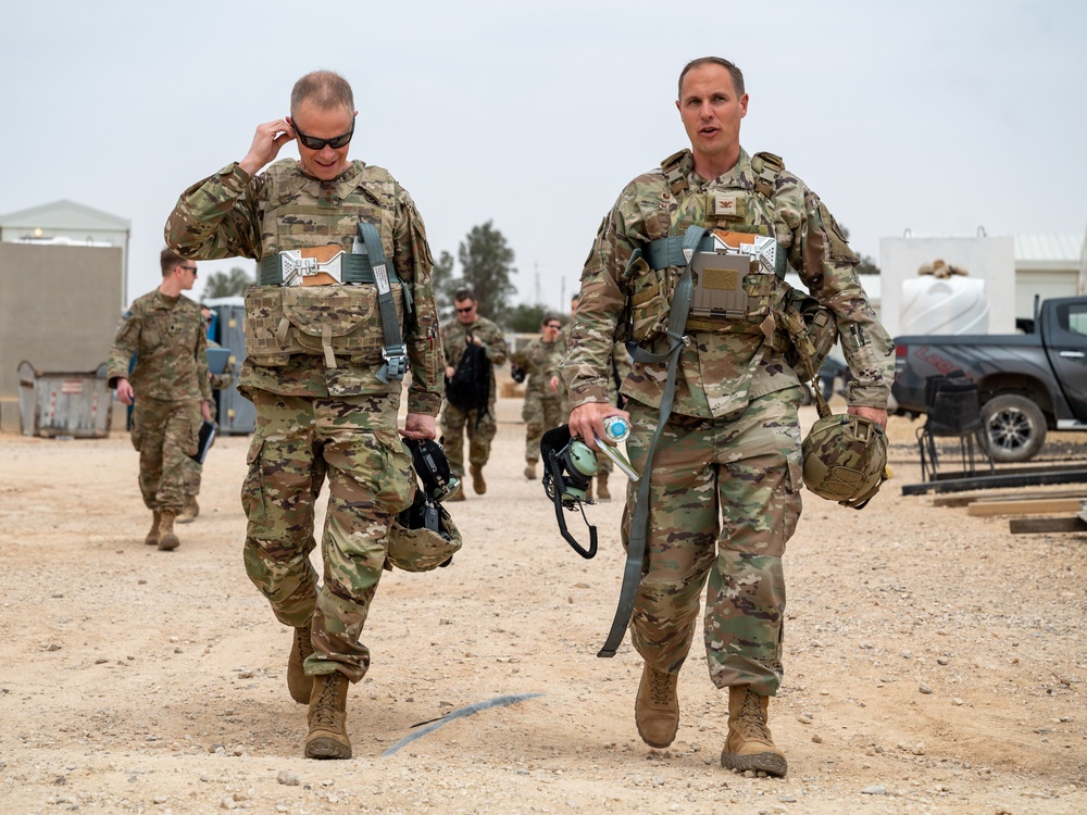 Lt. Gen. France tours to thank Airmen