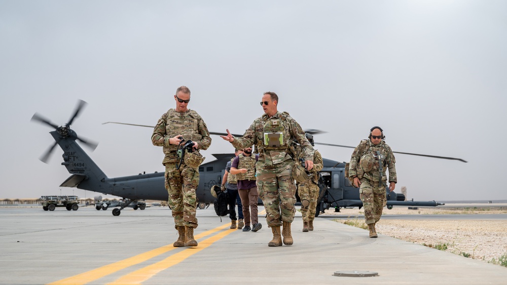 Lt. Gen. France tours to thank Airmen