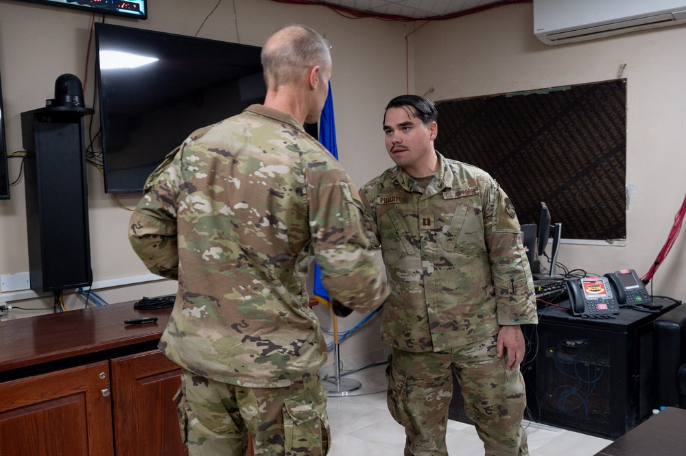 Lt. Gen. France tours to thank Airmen