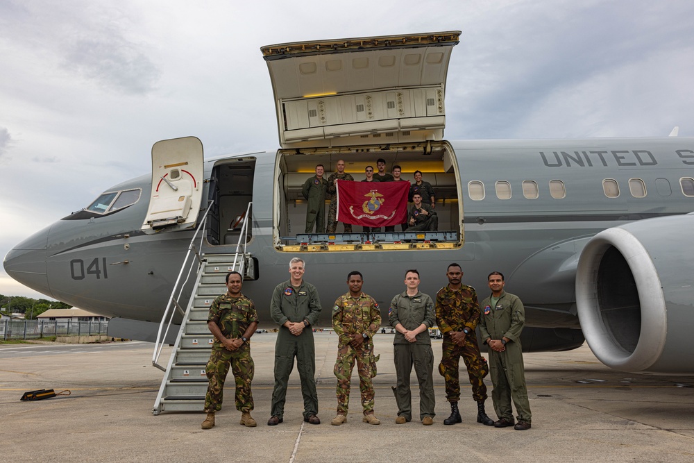 MRF-D 24.3 U.S. Marines, Sailors arrive in C-40A to Papua New Guinea for HADR exercise