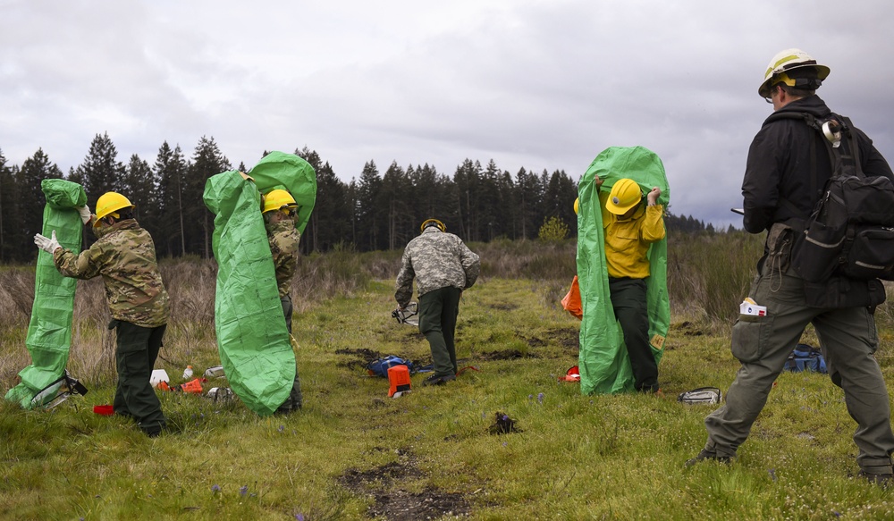 Guard members train on wildland firefighting techniques