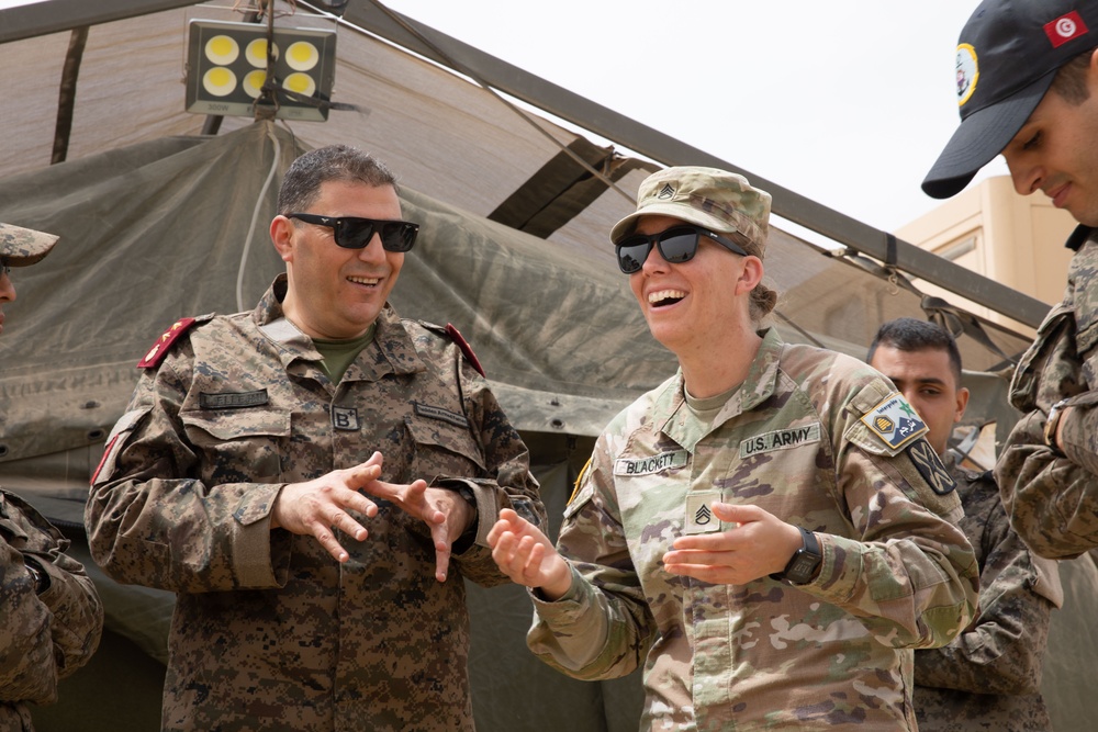 300th Military Intelligence Brigade showcases translation services at African Lion 2024