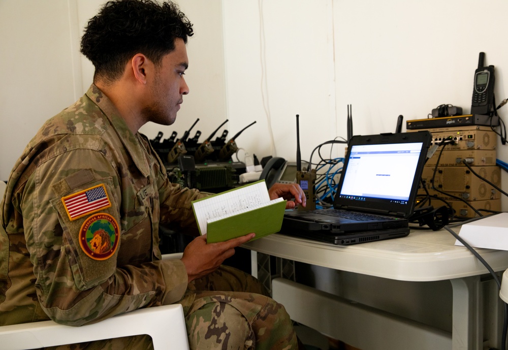 44th Signal Expeditionary Battalion establishes communications at African Lion 2024