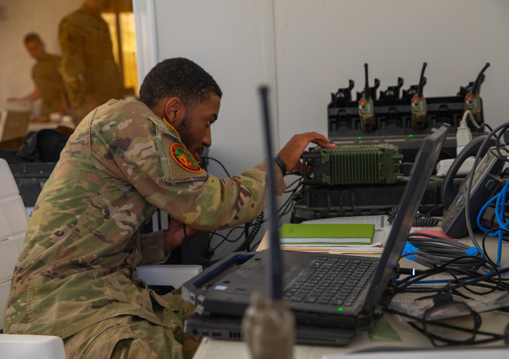 44th Signal Expeditionary Battalion establishes communications at African Lion 2024