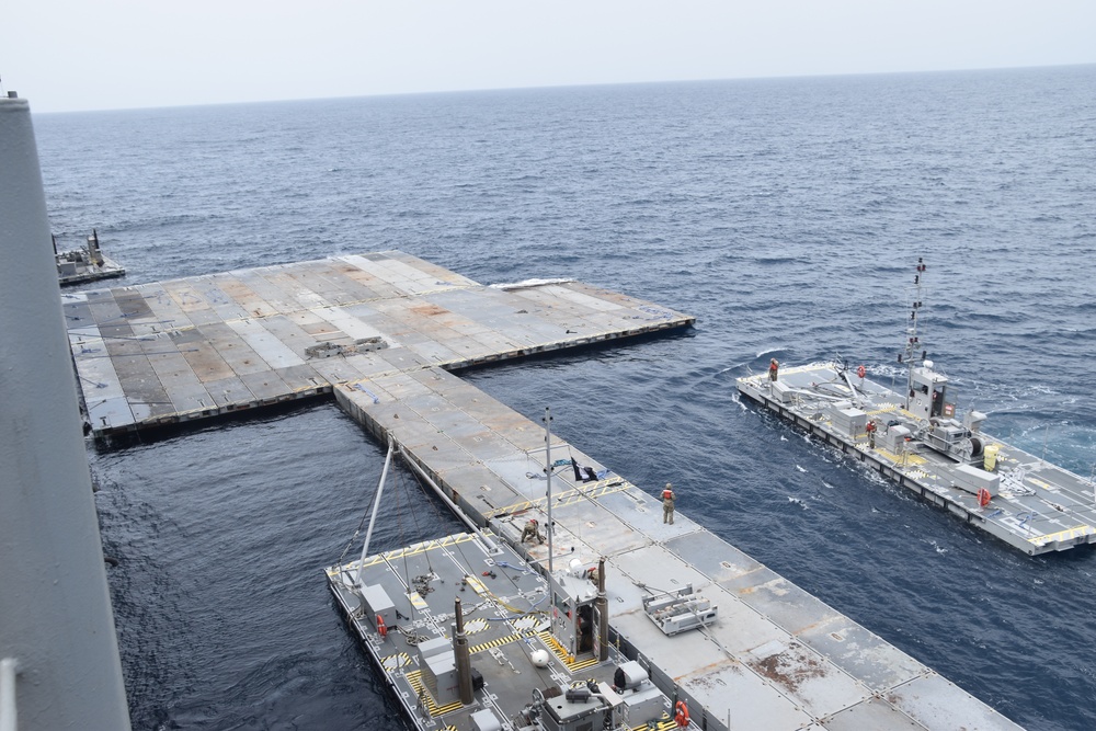 Construction of JLOTS Pier Begins in Mediterranean