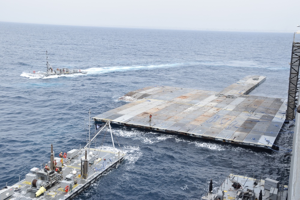 Construction of JLOTS Pier Begins in Mediterranean