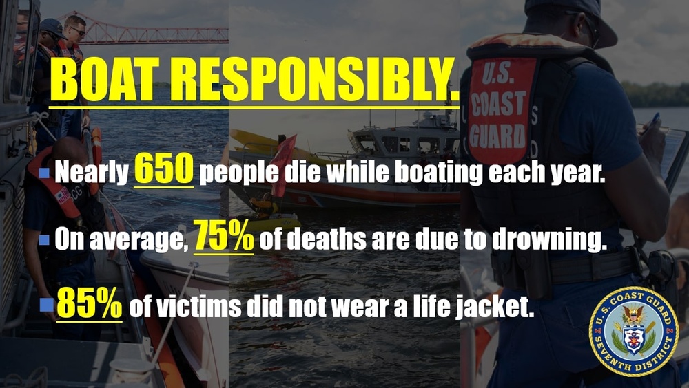 National Safe Boating Week graphic