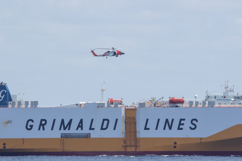 USS Stout Provides Medical Assistance to Merchant Vessel at Sea