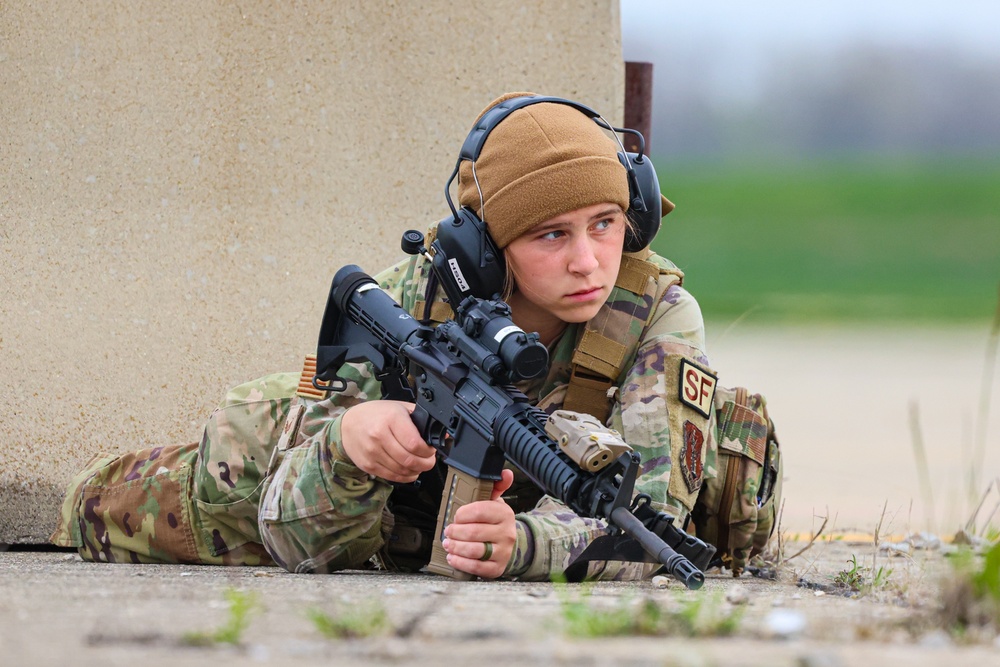 Airmen practice securing airfield