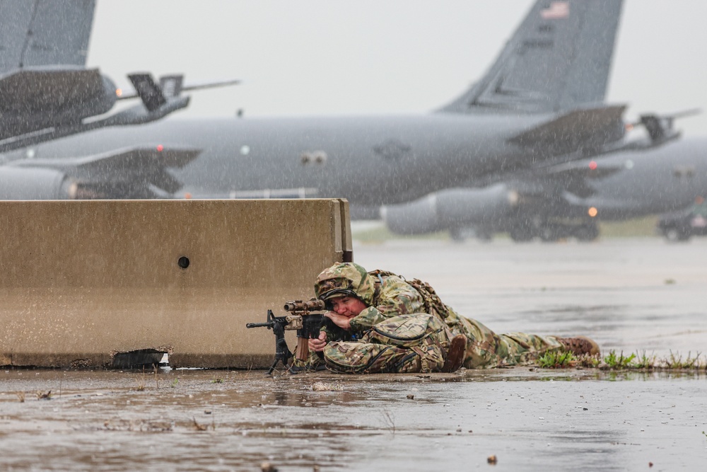 Airmen practice securing airfield