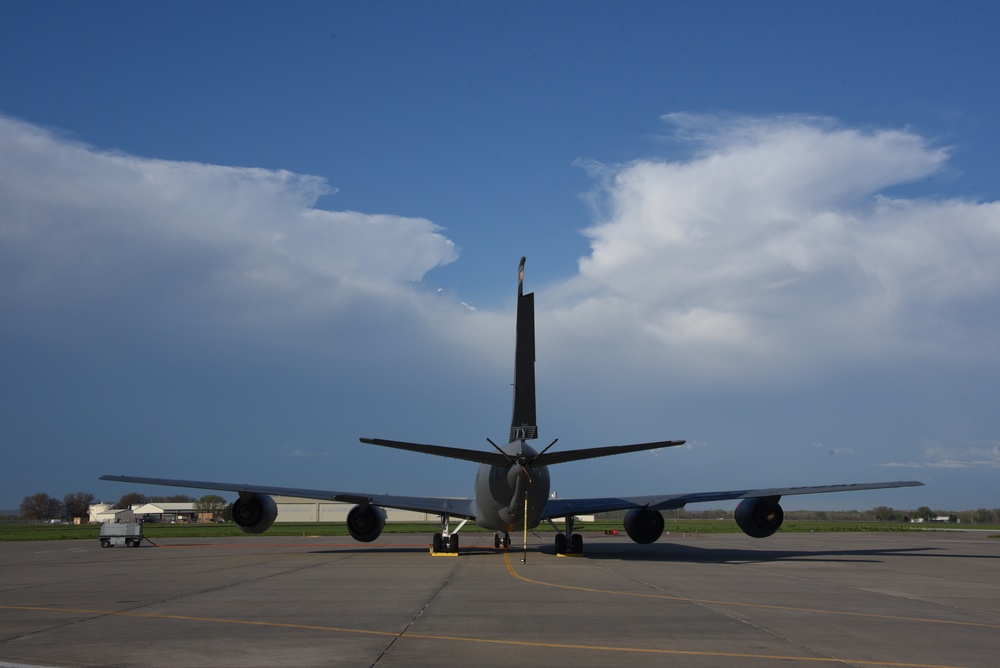KC-135 storm clouds