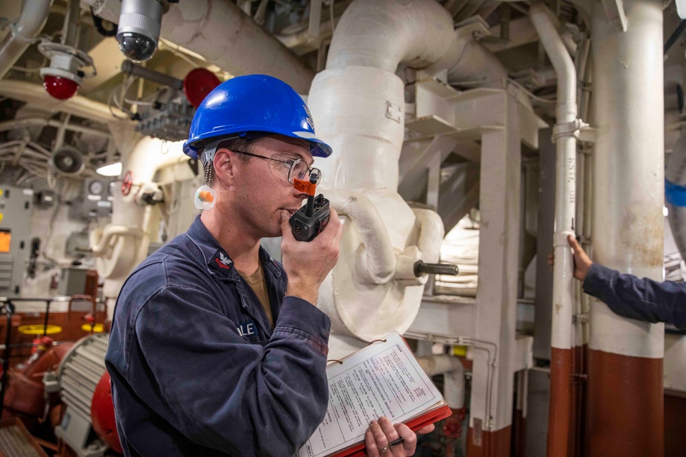 Makin Island Restores Fire Main Pump