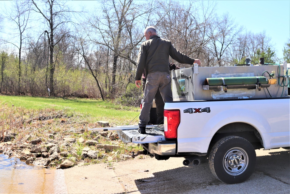 USFWS stocks more than 15,000 rainbow trout in Fort McCoy’s waterways for 2024 fishing season