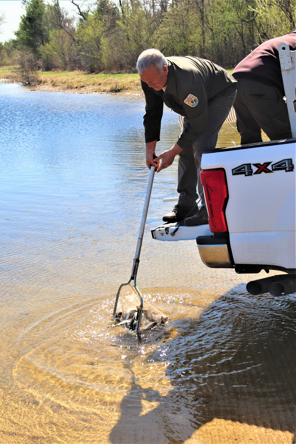 USFWS stocks more than 15,000 rainbow trout in Fort McCoy’s waterways for 2024 fishing season