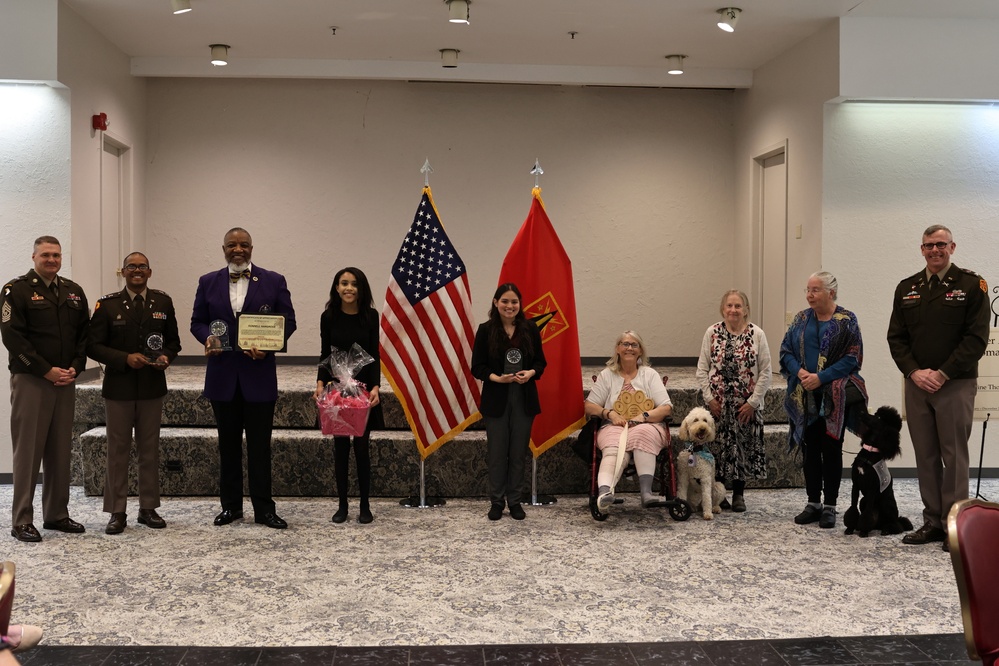 Winners of Fort Sill's 2024 Volunteer of the Year