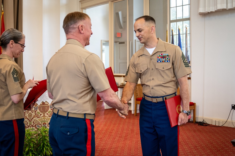 Former Detachment Commander Master Sgt. CJ Retirement Ceremony