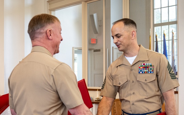 Former Detachment Commander Master Sgt. CJ Retirement Ceremony