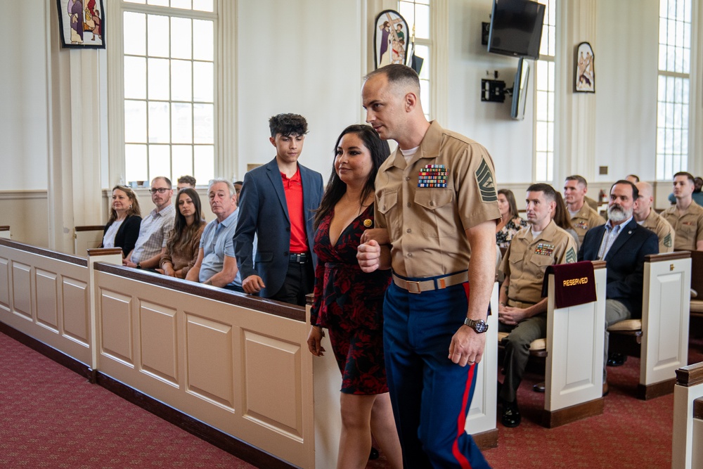 Former Detachment Commander Master Sgt. CJ Retirement Ceremony