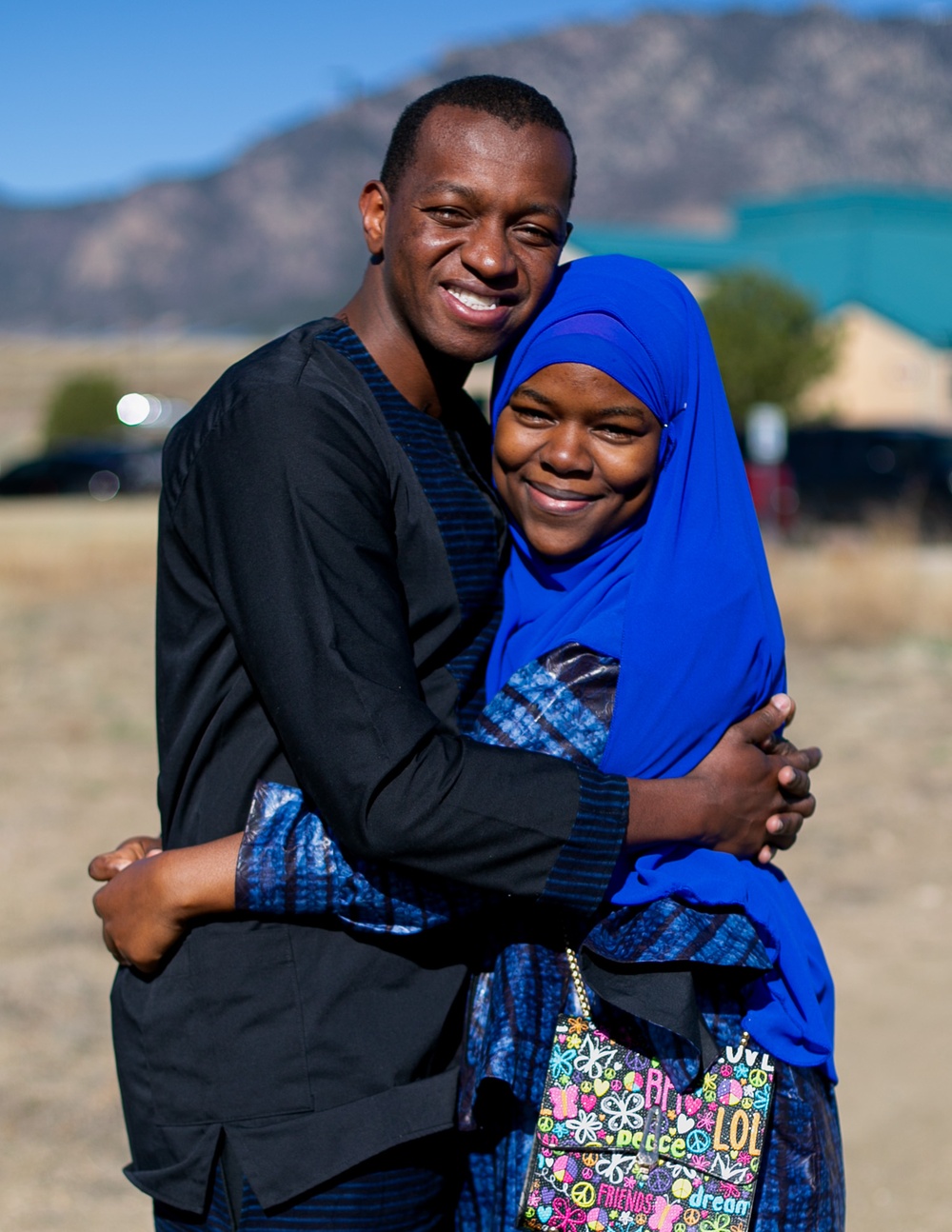 10th SFG(A) Soldier embraces his wife