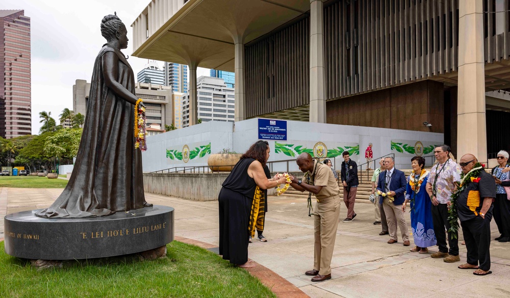 Hawaii Governor Josh Green and Navy Closure Task Force-Red Hill Recognize the Efforts of Uncle Kalani Whitford