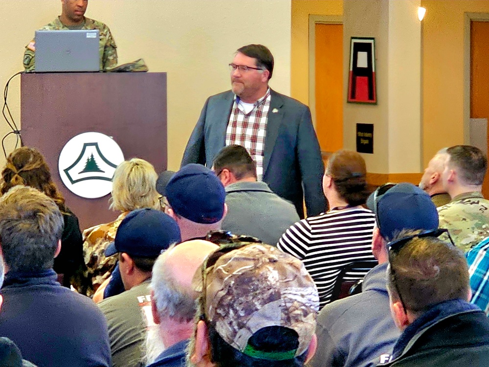 Fort McCoy Garrison leadership holds second town hall meeting for workforce members for 2024