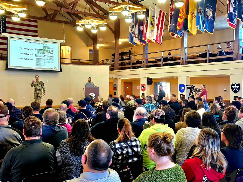 Fort McCoy Garrison leadership holds second town hall meeting for workforce members for 2024